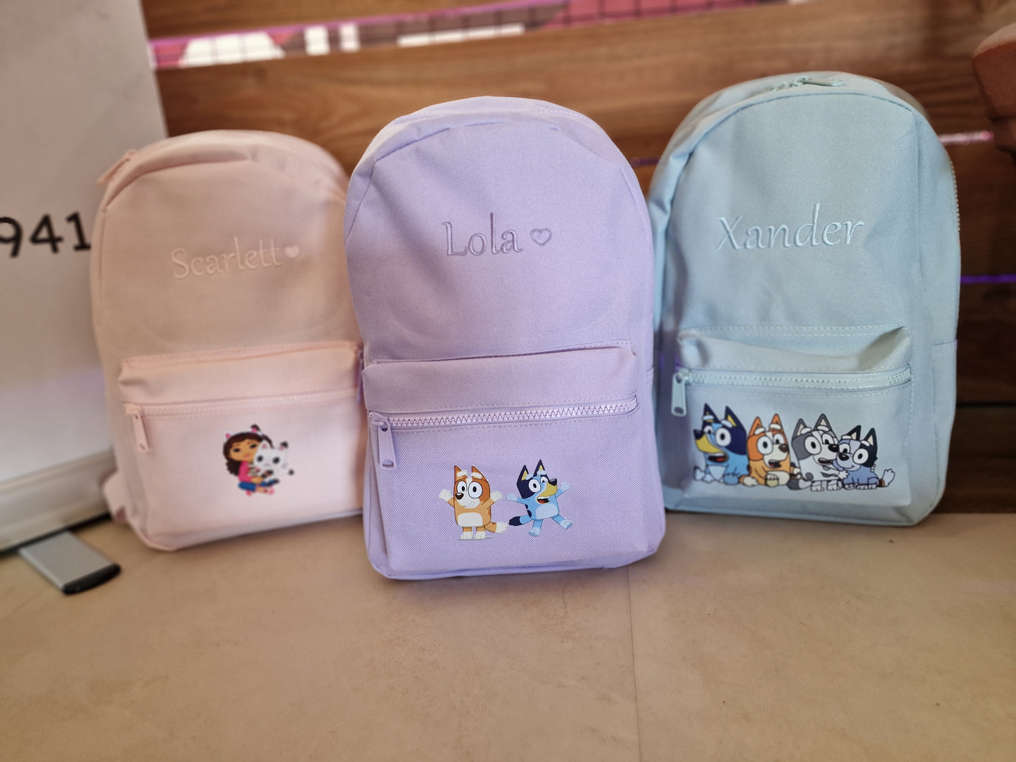 Kids Personalised Character Backpack