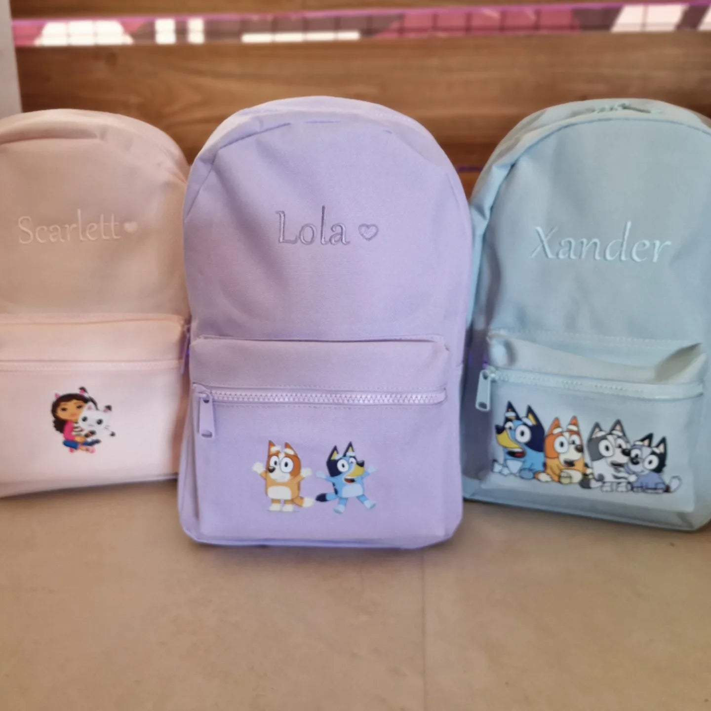 Kids Personalised Character Backpack