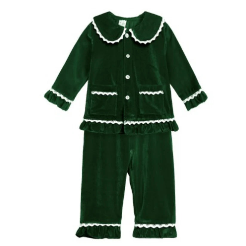 Girl's Cotton Velour Pyjamas