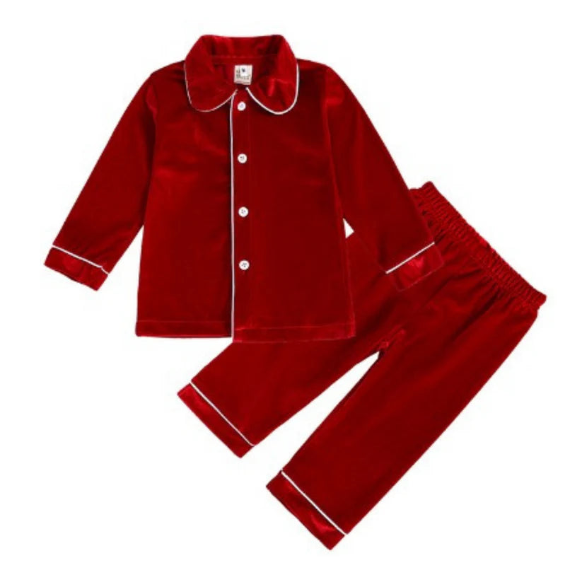 Boy's Cotton Velour Pyjamas