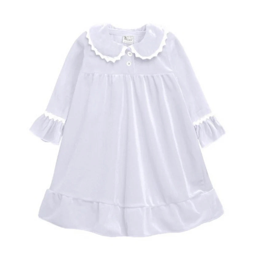 Girl's Cotton Velour Evening Nightie